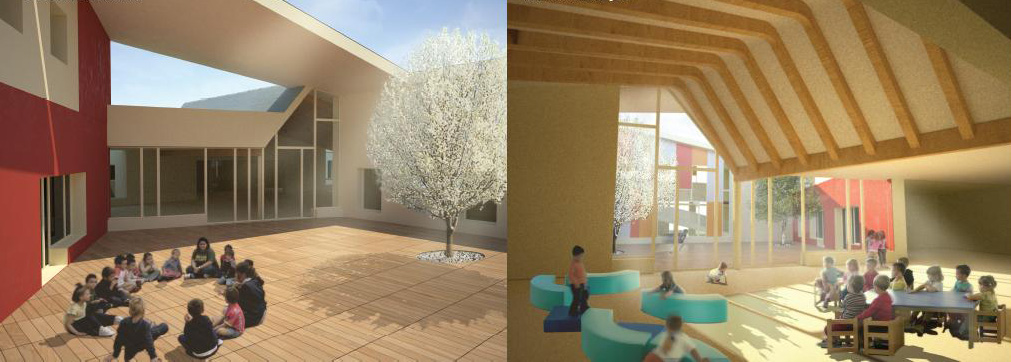rendering interno aule