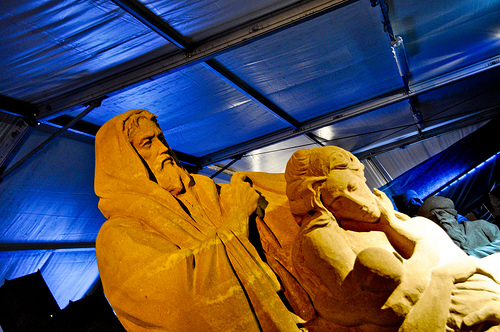 il presepe di sabbia a marina di ravenna