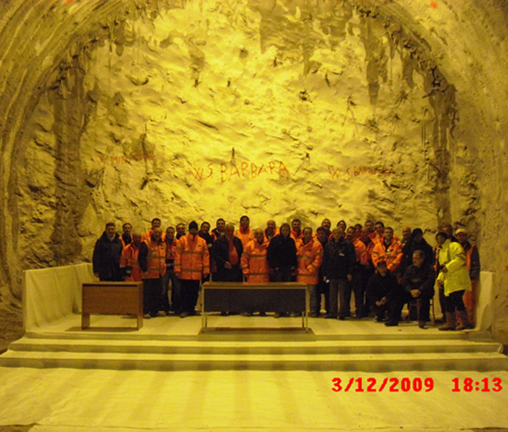 Santa Barbara nel nostro cantiere di Colfiorito