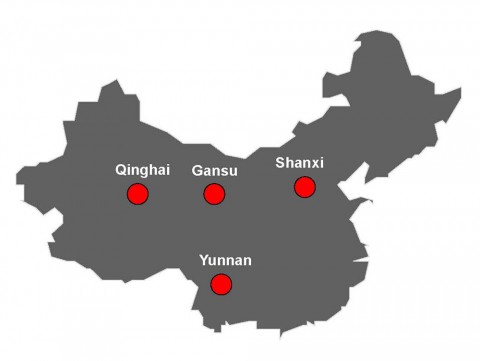 Le regioni della Cina in cui Cmc è stata ed è presente