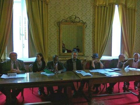 Massimo Matteucci parla alla conferenza stampa di oggi