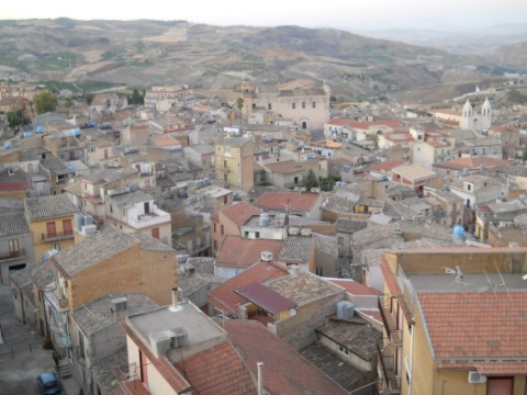 Vista di Racalmare dal terrazzo del Centro studi Leonardo Sciascia