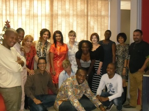 The team with  Bhekimuzi Fakude and Hassane Hamdoune